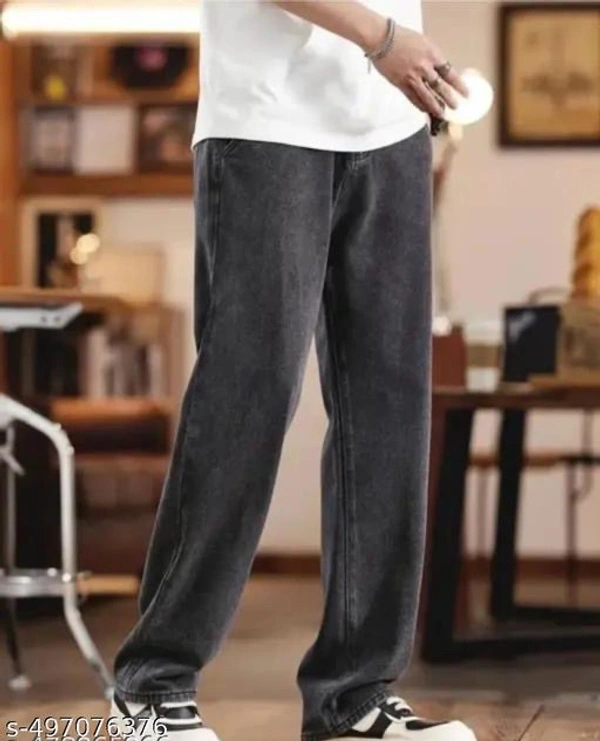 Men Loose Fit Jeans - Dorado, 32