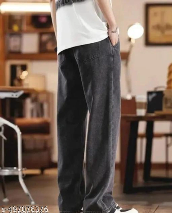 Men Loose Fit Jeans - Dorado, 32