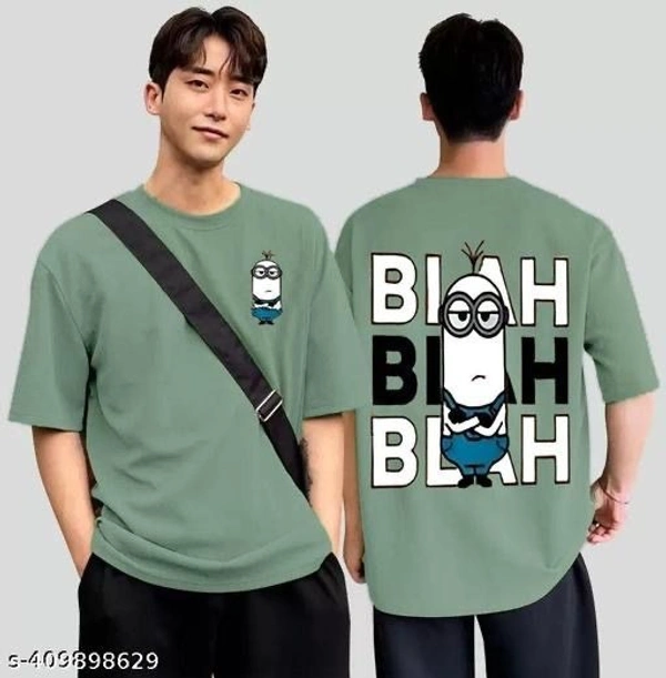 Men Cotton Blend Regular Tshirts - S