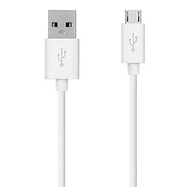 BOLT Micro USB Cable Fast Charging Cable 2.4A Data Cable for All Smartphones(White)