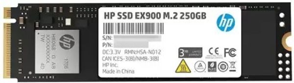 HP EX900 250GB NVME 250 GB Laptop Internal Solid State Drive (SSD) (2YY43AA#ABC)  (Interface: PCIe NVMe, Form Factor: M.2)
