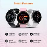 Fire-Boltt Hurricane 1.3" Curved Glass Display with 360 Health Training, 100+ Sports Modes Smartwatch  (Grey Strap, Free Size)