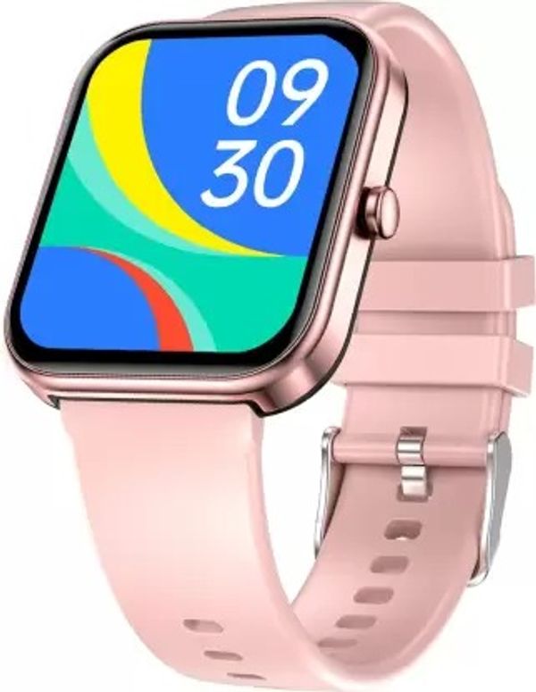 Fire-Boltt Wonder 1.8" Bluetooth Calling Smart Watch with AI Voice Assistant & Calculator Smartwatch  (Pink Strap, Free Size)