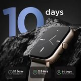 Boult Drift BT Calling 1.69" HD Display, 140+ Watchfaces, Complete Health Monitoring Smartwatch  (Beige Strap, Free Size)