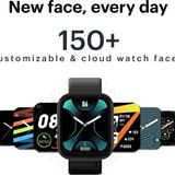 Noise ColorFit Caliber Smart Watch with 15-day battery, 1.69" display, 60 Sports Modes Smartwatch  (Black Strap, Regular)