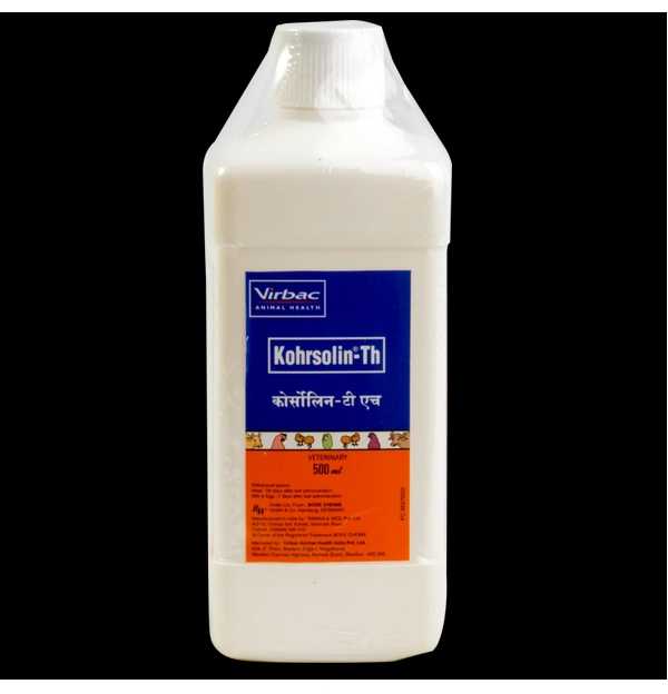 Kohrsolin Th - Glutaraldehyde 1, 6-Dihydroxy-2, 5-Dioxhexane By Virbac - 500 ml