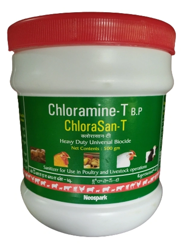 ChloraSan-T - Chloramine - T for Poultry By Neospark - 500 Gm