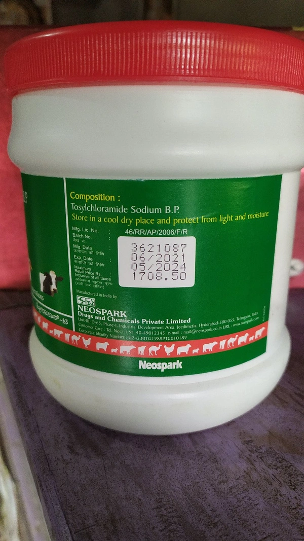 ChloraSan-T - Chloramine - T for Poultry By Neospark - 500 Gm