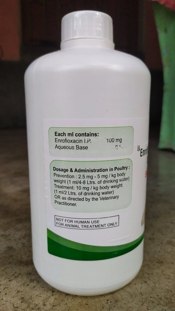 Enrofloxacin  with Bromhexine Oral Solution Vet by ZenexAH Enrodac - 1 Lt, COD