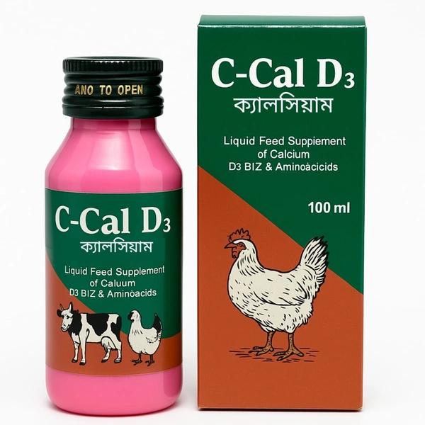 C Cal D³ - Liquid Feed Supplement of calcium D3 B12 & amino acids by Ably Pharma Vet