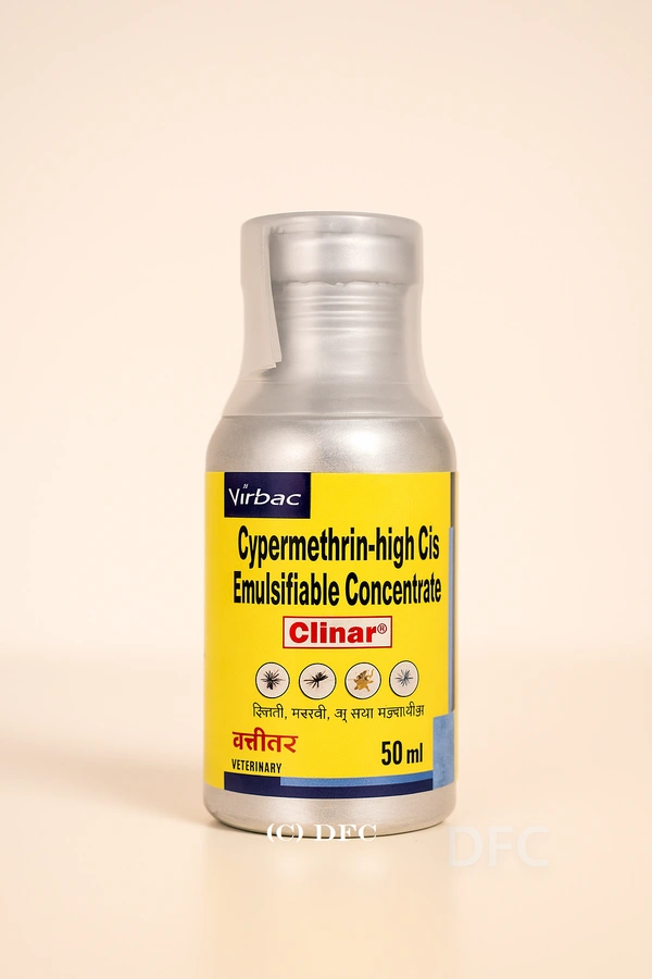 Cypermethrin-high Cis Emulsifiable Concentrate by Virbac Clinar - 50 ml