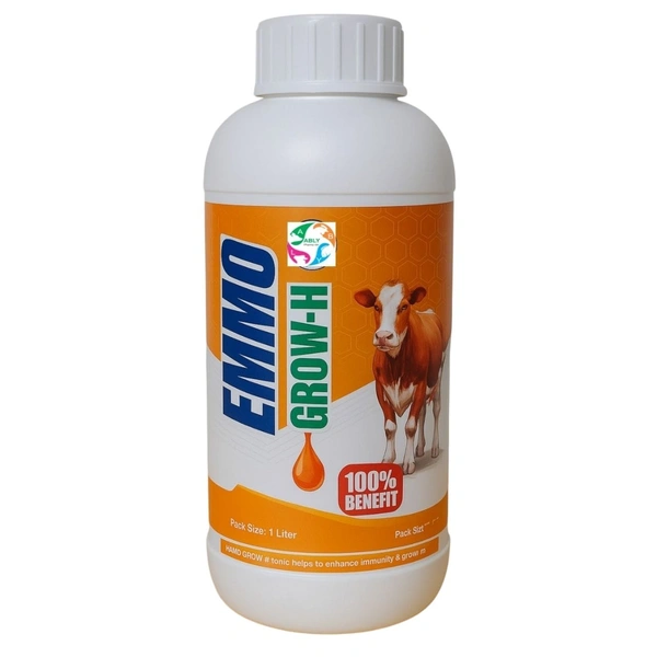 Growth tonic and energy booster by Ably Vet Emmo Grow H - 1 ltr