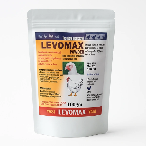 Levofloxacin powder @100mg by Yasai International Levomax  - 100gm