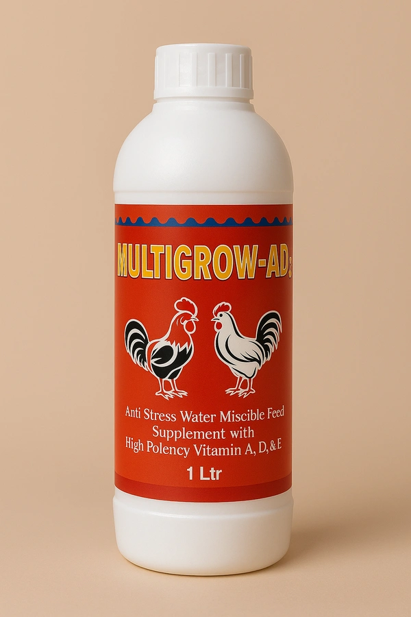 Multigrow - AD³ - Multivitamin for Livestock And Poultry by Ably Pharma Vet - 1ltr - 1 ltr