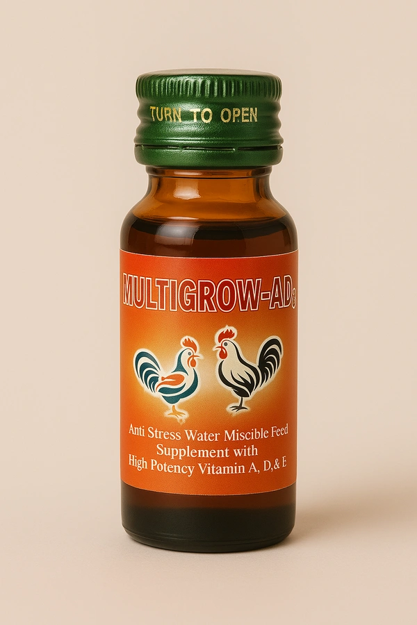 Multigrow - AD³ - Multivitamin for Livestock And Poultry by Ably Pharma Vet - 1ltr - 1 ltr