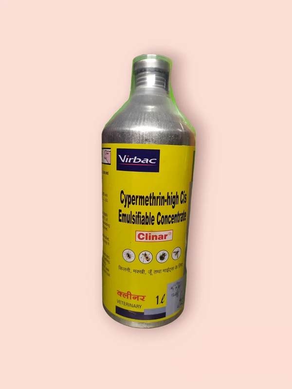 Cypermethrin-high Cis Emulsifiable Concentrate  by Virbac Clinar - 1 Ltr, COD