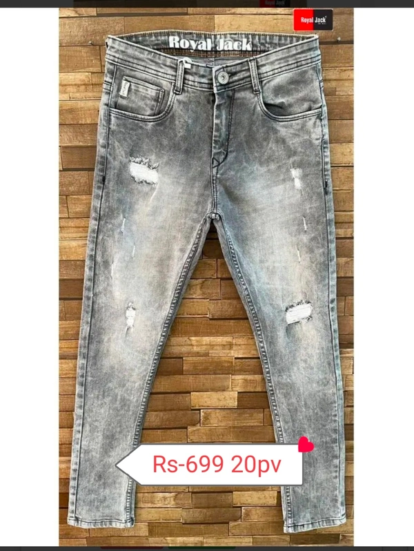 Royal Jack Jeans Scratch - 28/30/32/34, Grey