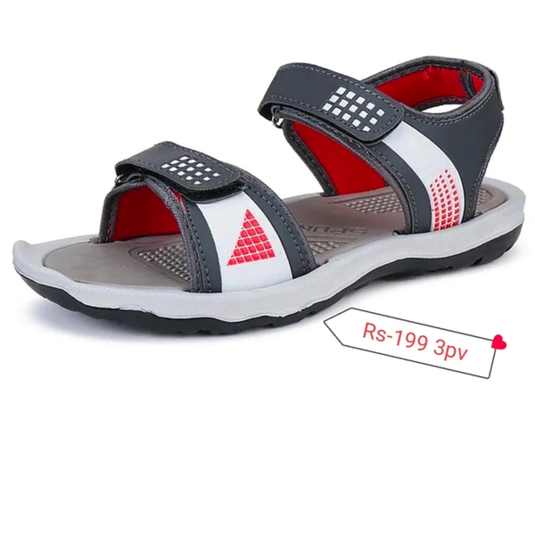 Sandals - Gray And Red, 7/9/10
