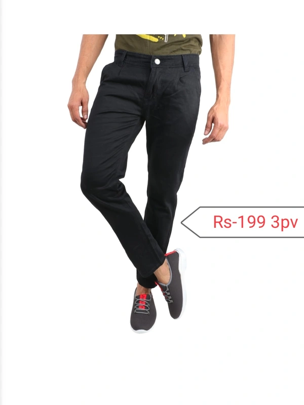 Cotton Jeans - 28/30/ 32, Black 