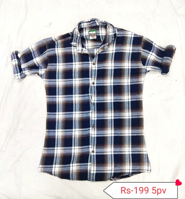 Check Shirt - Black White, M