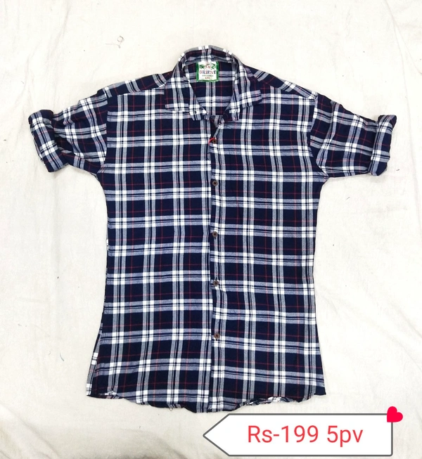 Check Shirt - Black White, M