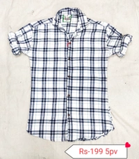 Check Shirt - Black White, M