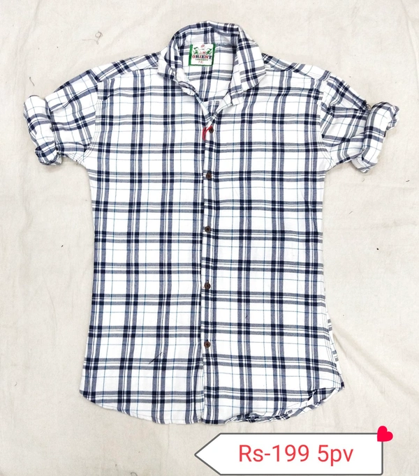 Check Shirt - Black White, M