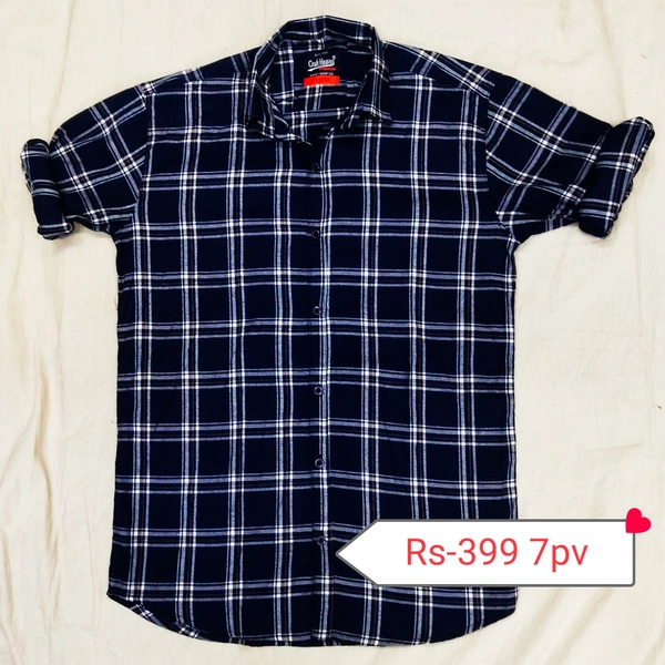 Check Shirt - Blue Black, M L XL 