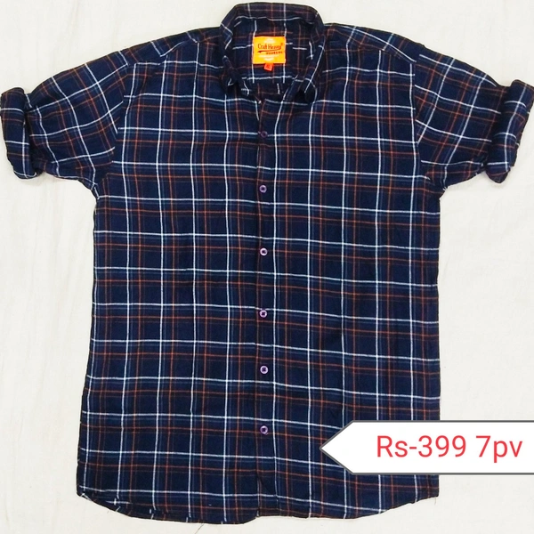 Check Shirt - Blue Black, M L XL 