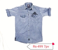 Denim Shirt - M L 