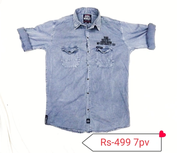 Denim Shirt - M L 