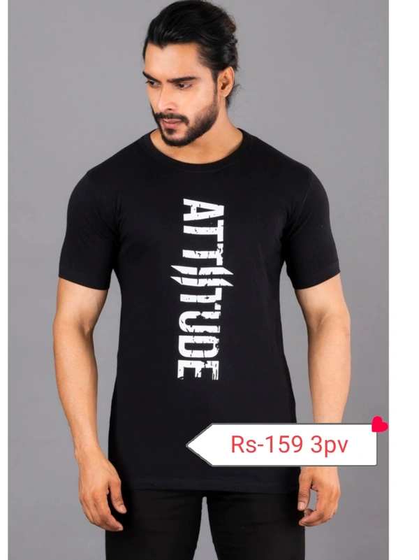 Half T-shirt 12pv - M L XL, Black
