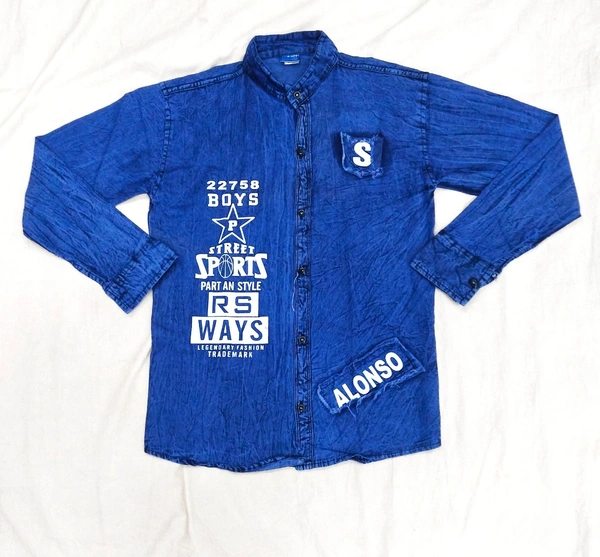 Denim Shirt - M L