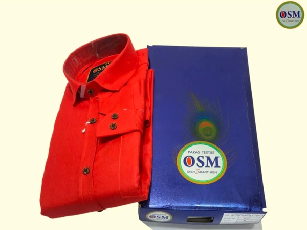 OSM Cotton Shirt  - Red, L XL