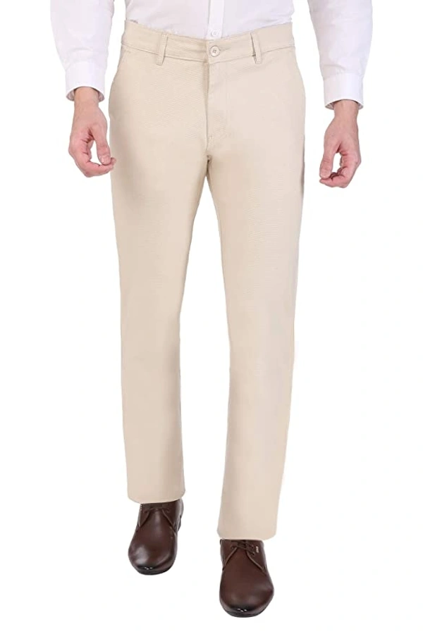 Sparkey Cotton Pant  - Cream Colour, 30