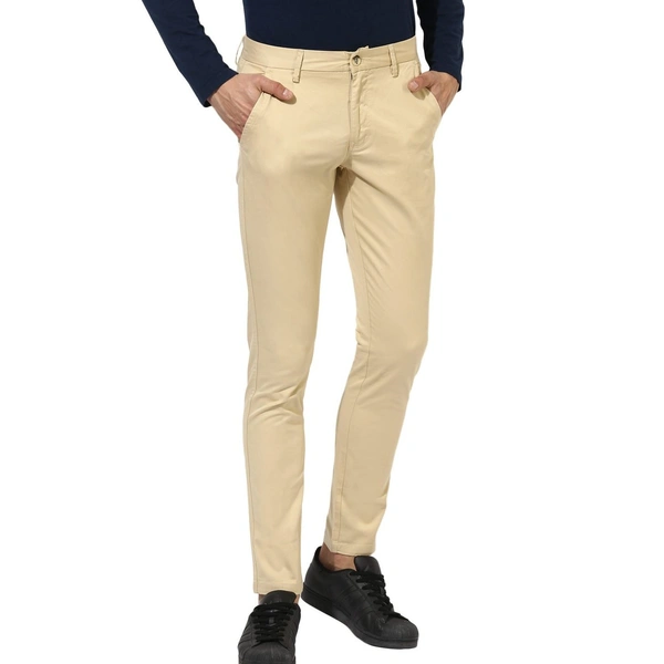 Red Max Cotton Pant - Cream Colour , 28