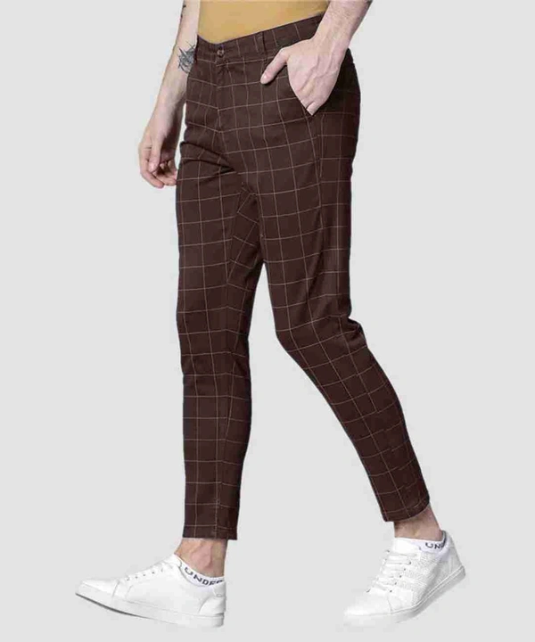 Sahil Cotton Pant  - Maroon , 28