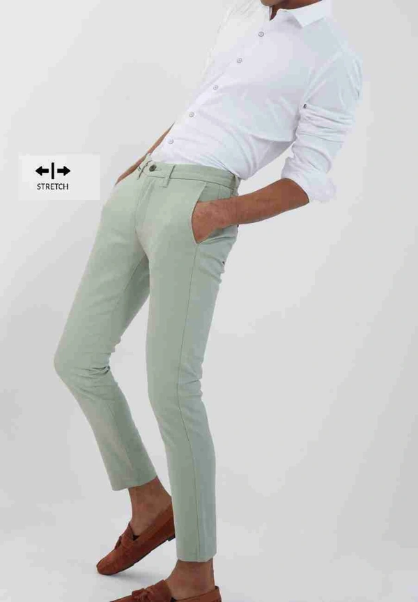 Pop.Corn Cotton Pant  - Light Green, 28