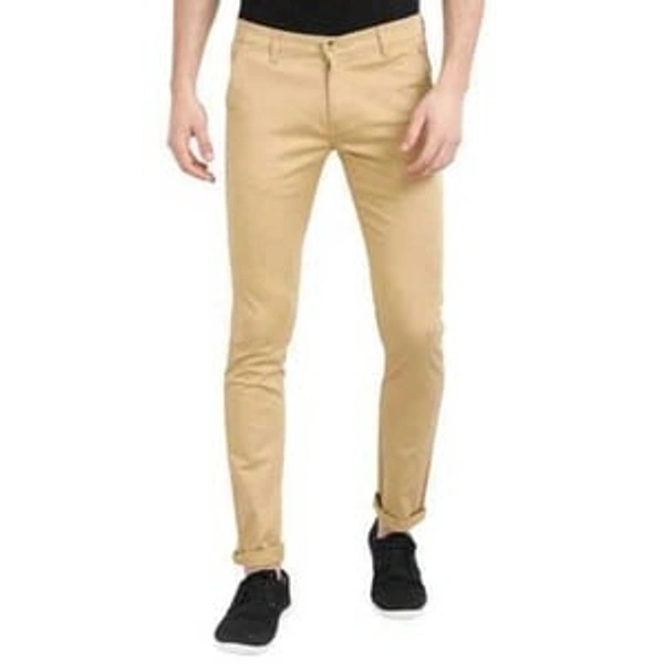 4-way Lycra Pant - Cream Colour , 32
