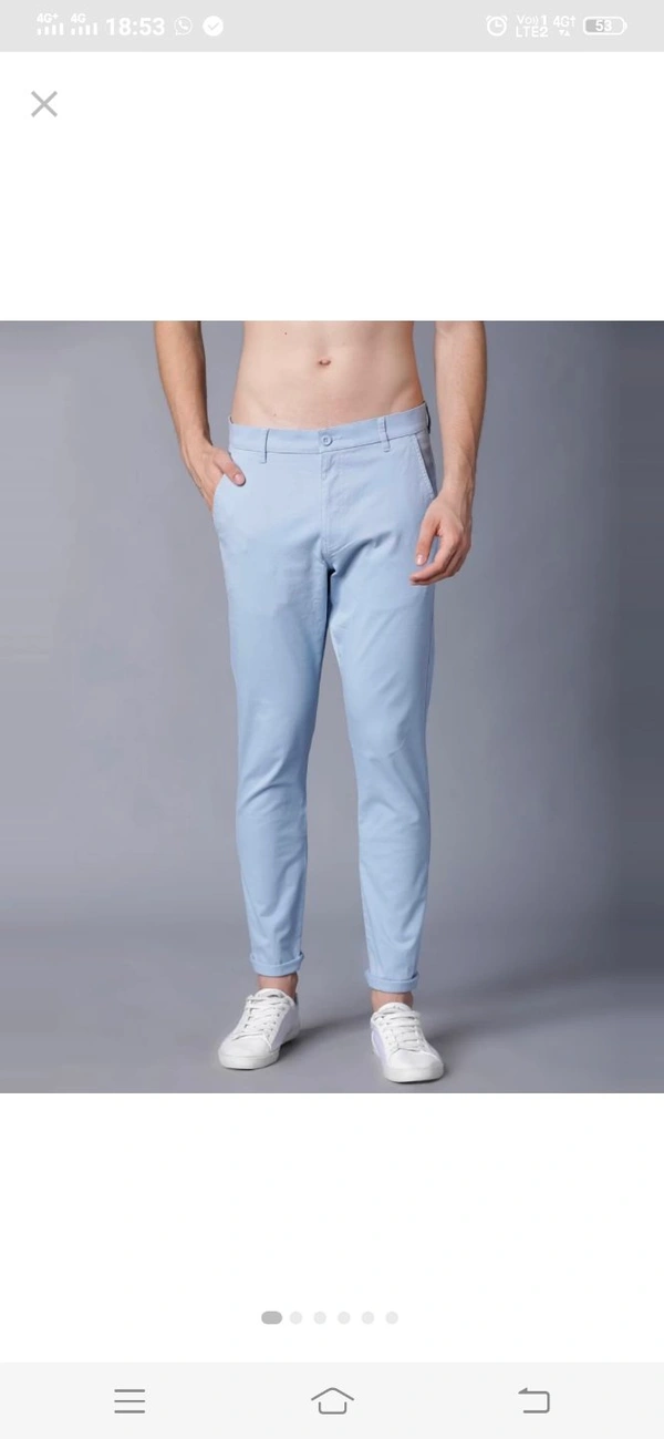 Stone X Lycra Pant - Light Blue, 34