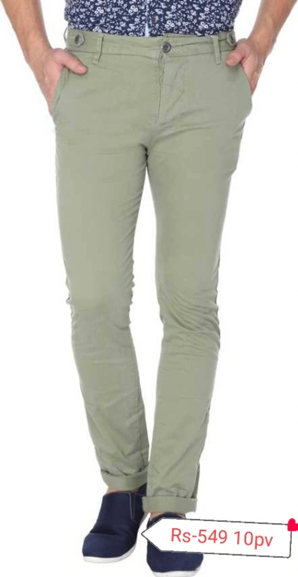 Being Human Cotton Pant - Light Green, 36