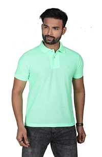 Sportz Fit Sport T Shirt 15pv - M L XL, Blue/White/Light Green/Yellow