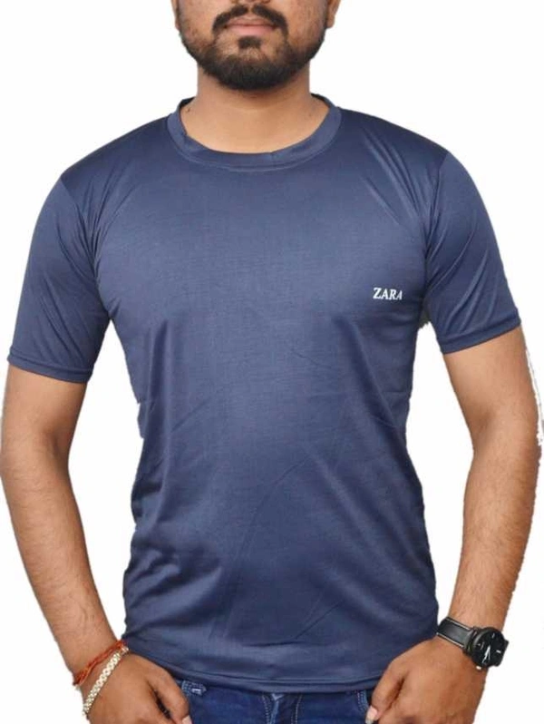 Zara Sport T Shirt 8pv - Navy Blue/Light Green