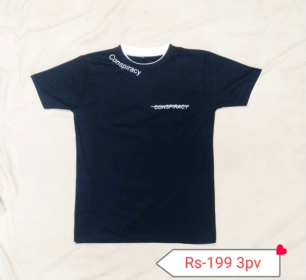 Half T Shirt 12pv - M/L, Navy Blue/Yellow/Meroon