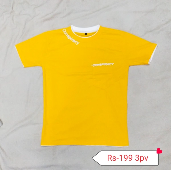 Half T Shirt 12pv - M/L, Navy Blue/Yellow/Meroon
