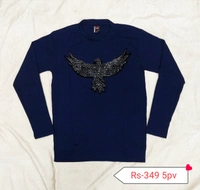 Full T Shirt 20pv - M/L, Navy Blue/Red/Yellow/grey/Black