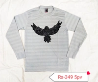 Full T Shirt 20pv - M/L, Navy Blue/Red/Yellow/grey/Black