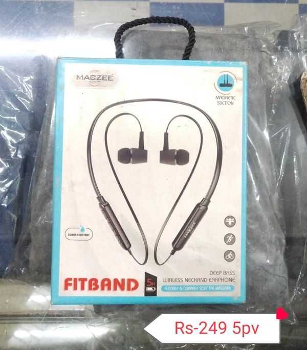 Maczee Bluetooth Neckband  - Black