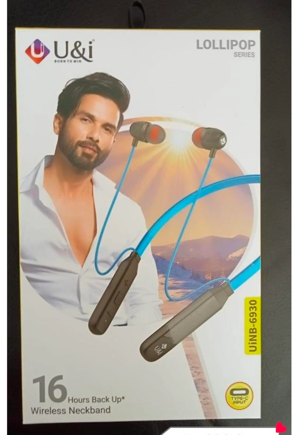 U&i Bluetooth Neckband  - Black