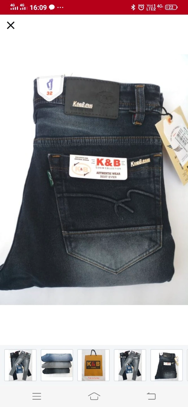K&B Denim Jeans - Grey, 28